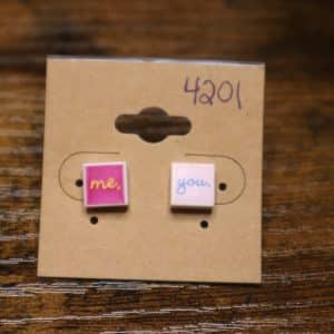 4201 - two tone pink square me and you