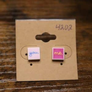 4202 - two tone pink square you and me