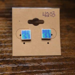 4203 - blue green square