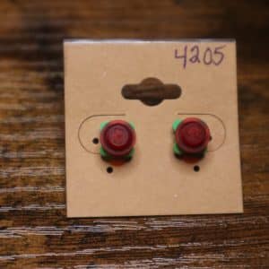 4205 - red and green rose