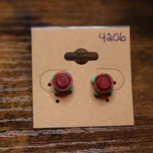4206 - red and green rose