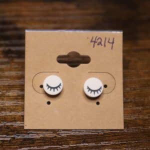 4214 - white closed eyes