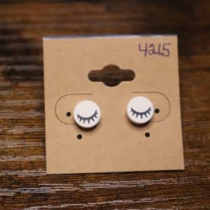 4215 - white closed eyes