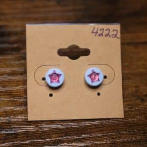 4222 - blue background pink 3D star