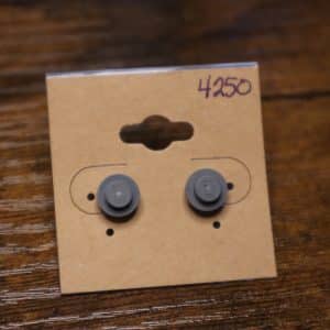 4250 - raised charcoal grey single stud