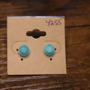 4255 - raised aqua frosted single stud