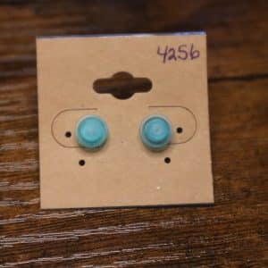 4256 - raised aqua frosted single stud