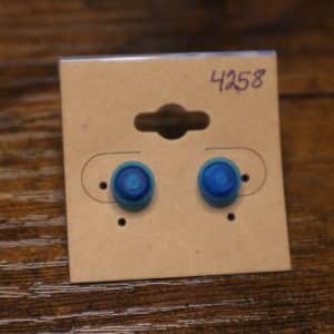 4258 - raised medium blue frosted single stud