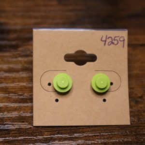 4259 - raised mint green solid single stud