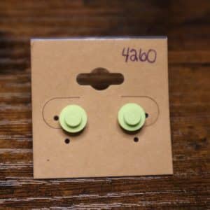 4260 - raised spring green solid single stud