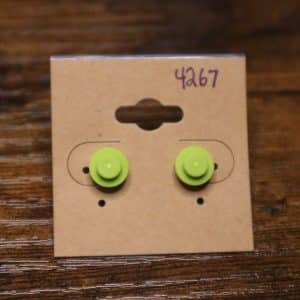 4267 - raised spring green solid single stud