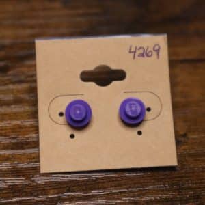 4269 - raised purple solid single stud