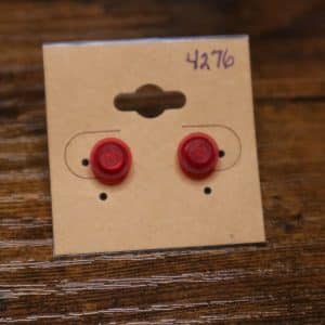 4276 - raised red frosted single stud