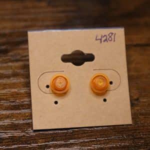 4281 - raised orange frosted single stud