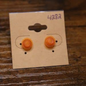 4282 - raised orange frosted single stud