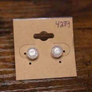 4289 - flat clear sparkle round