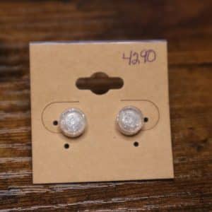 4290 - flat clear sparkle round